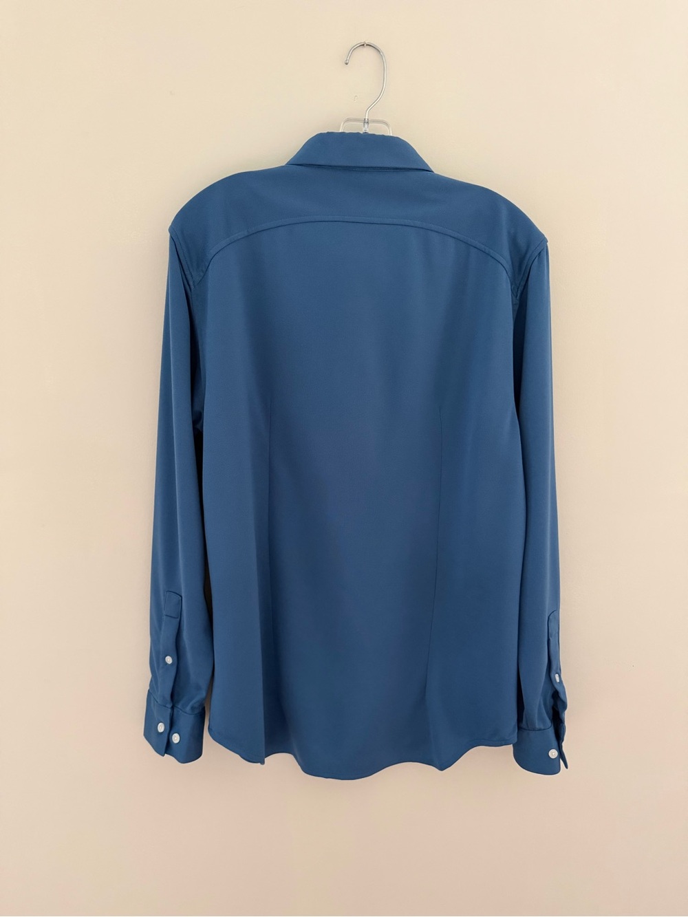 Ministry of Supply Men’s Blue Slim Fit Long Sleeve Shirt Size L - Picture 4 of 10